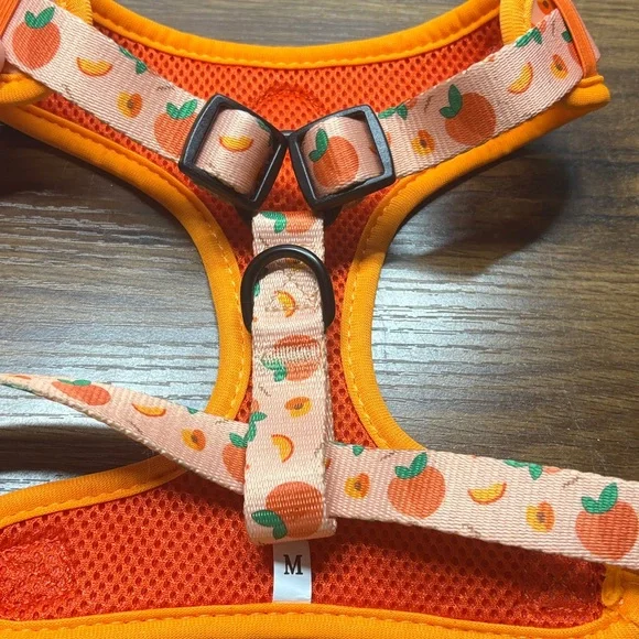 Orange Peaches Fruit Pattern Dog Harness - Picture 3 of 3